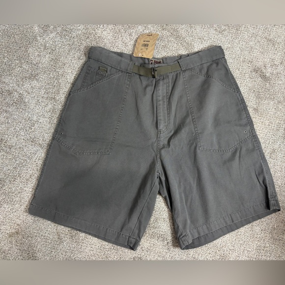 NWT Alpine Design Outdoor Hiking Cargo Shorts Green/Grey‎ Size 38 - Picture 1 of 7